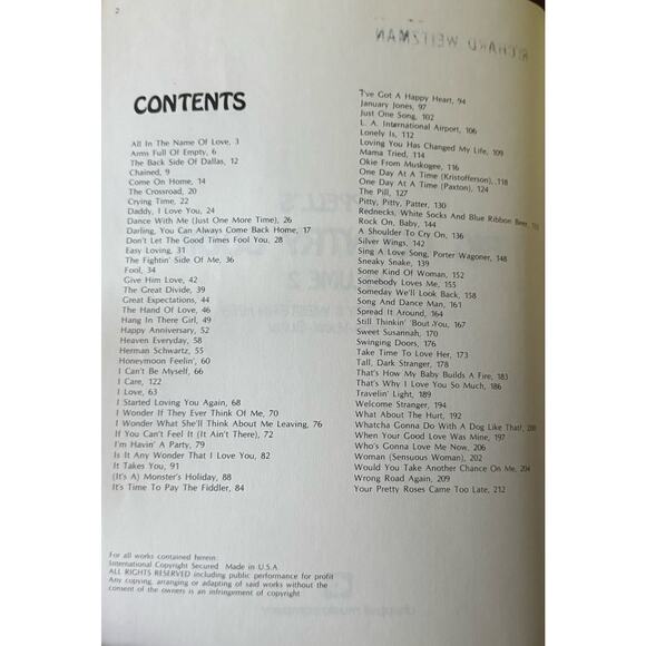 Chappell's Big Country Book Volume 2 Songbook Music Piano Vocal Guitar Chord - Picture 4 of 7